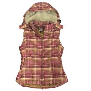 LIKE NEW Patagonia Down With It Plaid Puffer Vest